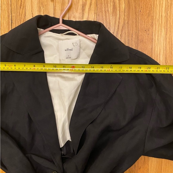 Aritzia Novella Black Linen Blazer Small - Picture 11 of 13